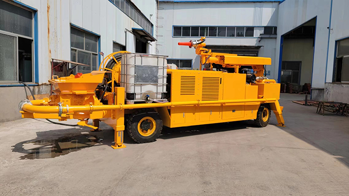 疫情防控不松懈，柴油機礦用混凝土濕式噴射車(chē)正常發(fā)貨！