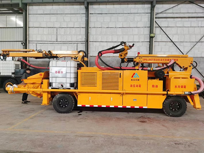 疫情防控不松懈，柴油機礦用混凝土濕式噴射車(chē)正常發(fā)貨！